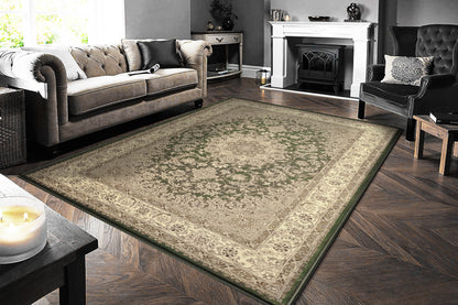 Dynamic Rugs Legacy 58000 Green Traditional Machine-Made Rug
