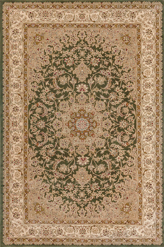 Dynamic Rugs Legacy 58000 Green Traditional Machine-Made Rug