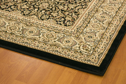 Dynamic Rugs Legacy 58004 Black Traditional Machine-Made Rug