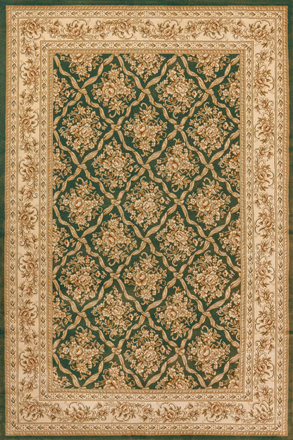 Dynamic Rugs Legacy 58018 Green Traditional Machine-Made Rug