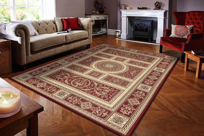 Dynamic Rugs Legacy 58021 Red Traditional Machine-Made Rug