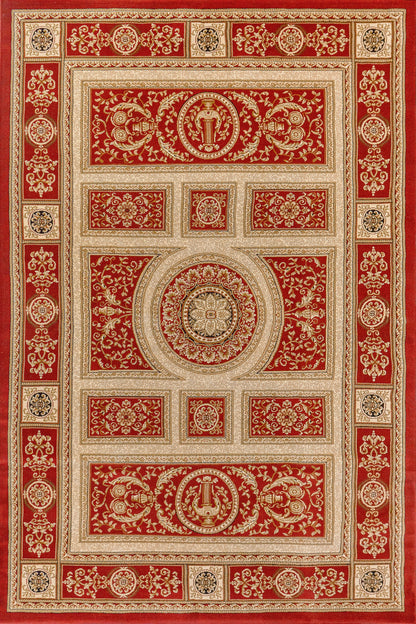 Dynamic Rugs Legacy 58021 Red Traditional Machine-Made Rug