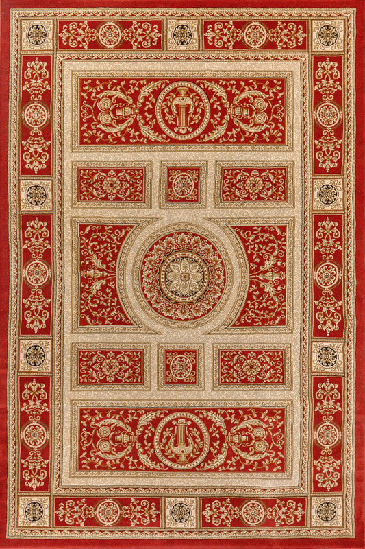 Dynamic Rugs Legacy 58021 Red Traditional Machine-Made Rug