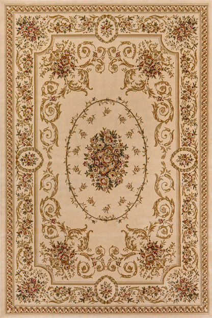 Dynamic Rugs Legacy 58022 Ivory Traditional Machine-Made Rug