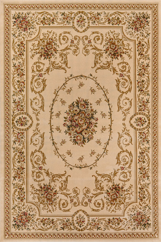 Dynamic Rugs Legacy 58022 Ivory Traditional Machine-Made Rug