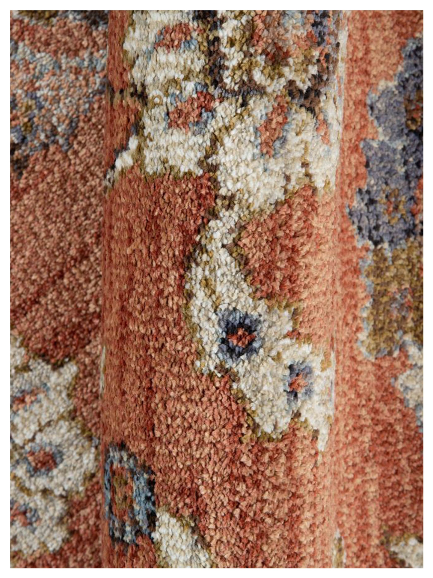 Limited Zurich ZUR-507 Orange  Traditional Machinemade Rug