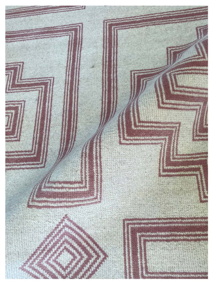 Artisan Blossom - 2 Pink White Modern Knotted Rug - Rugs - Artisan - Atlanta Designer Rugs