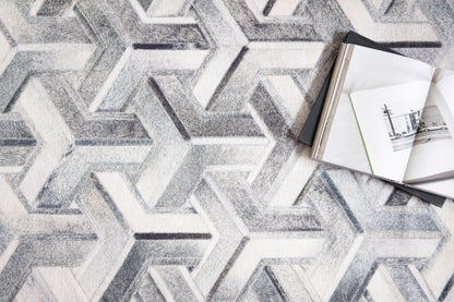 Loloi II Maddox  Silver Ivory Contemporary