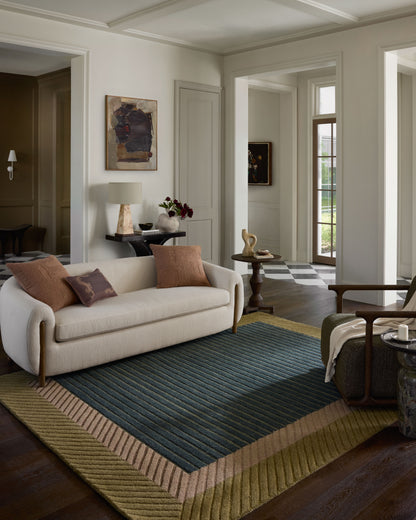 Brigette Romanek x Loloi Madi  Green Multi Contemporary