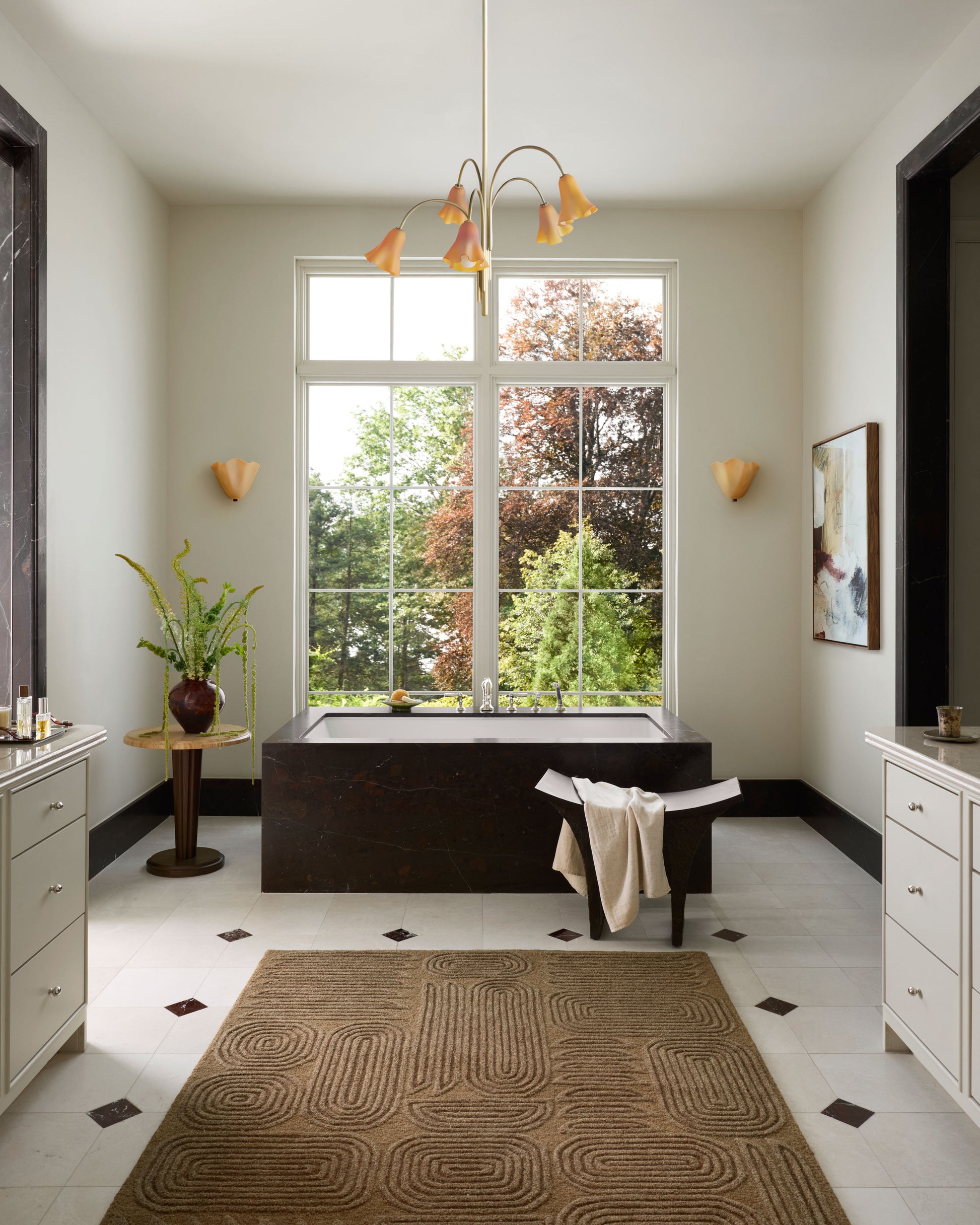 Brigette Romanek x Loloi Madi  Mocha Cocoa Contemporary