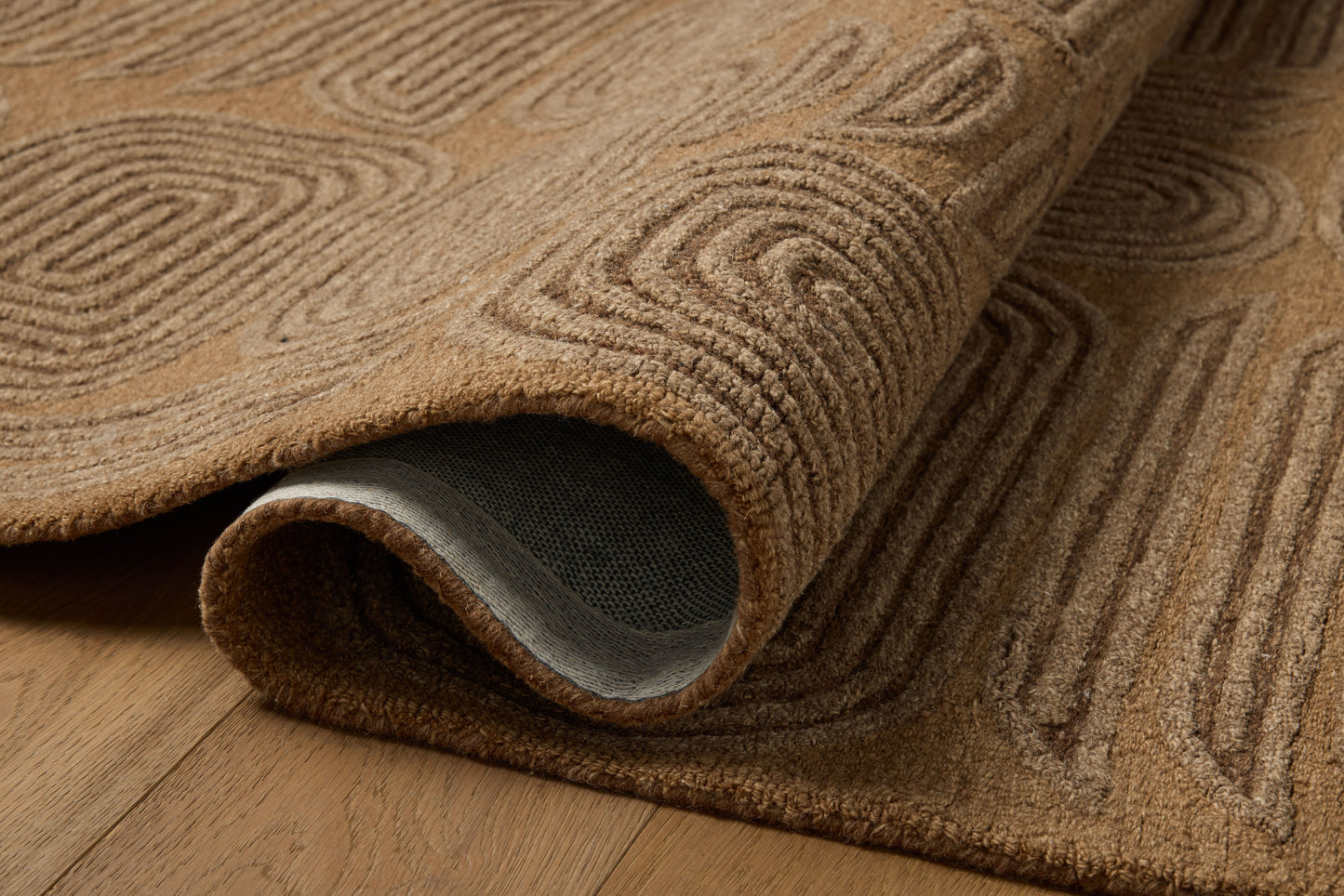 Brigette Romanek x Loloi Madi  Mocha Cocoa Contemporary