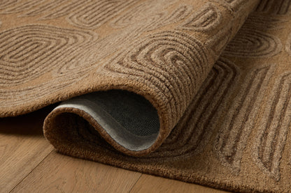 Brigette Romanek x Loloi Madi  Mocha Cocoa Contemporary