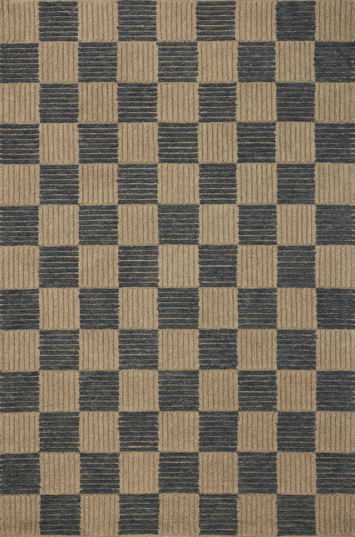 Brigette Romanek x Loloi Madi  Taupe Navy Contemporary