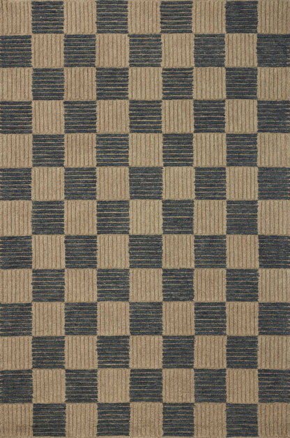 Brigette Romanek x Loloi Madi  Taupe Navy Contemporary