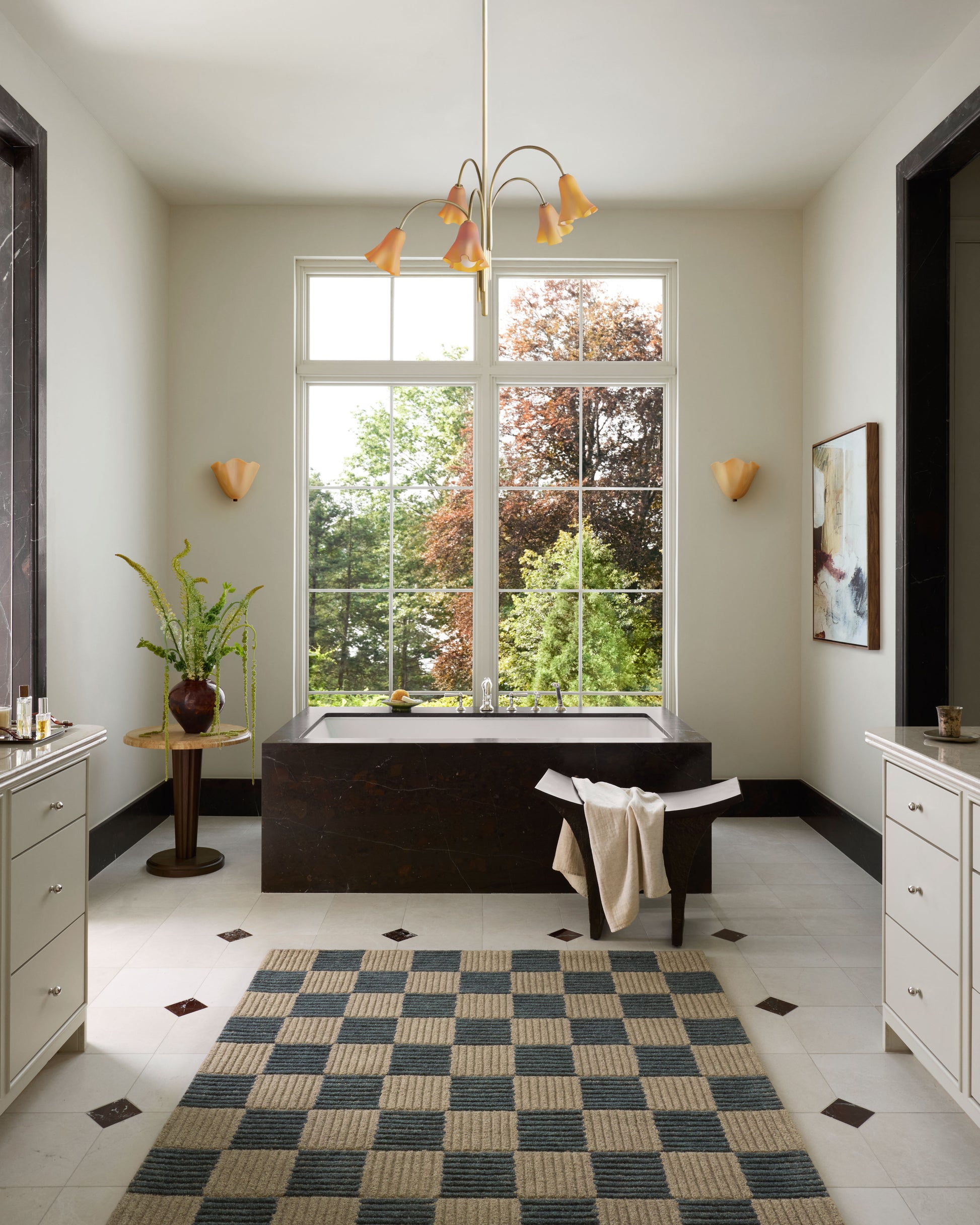 Brigette Romanek x Loloi Madi  Taupe Navy Contemporary