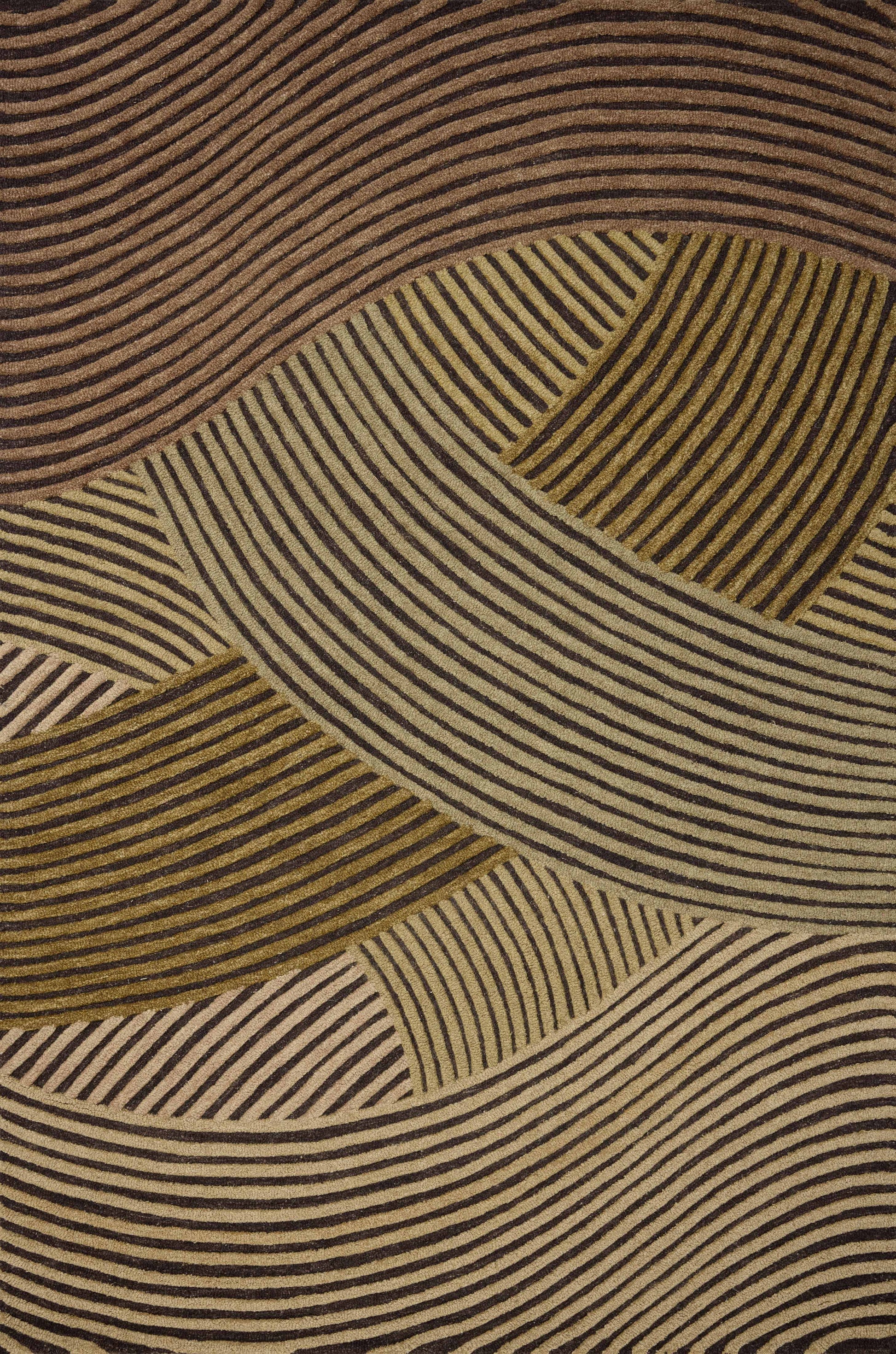 Brigette Romanek x Loloi Madi  Espresso Multi Contemporary