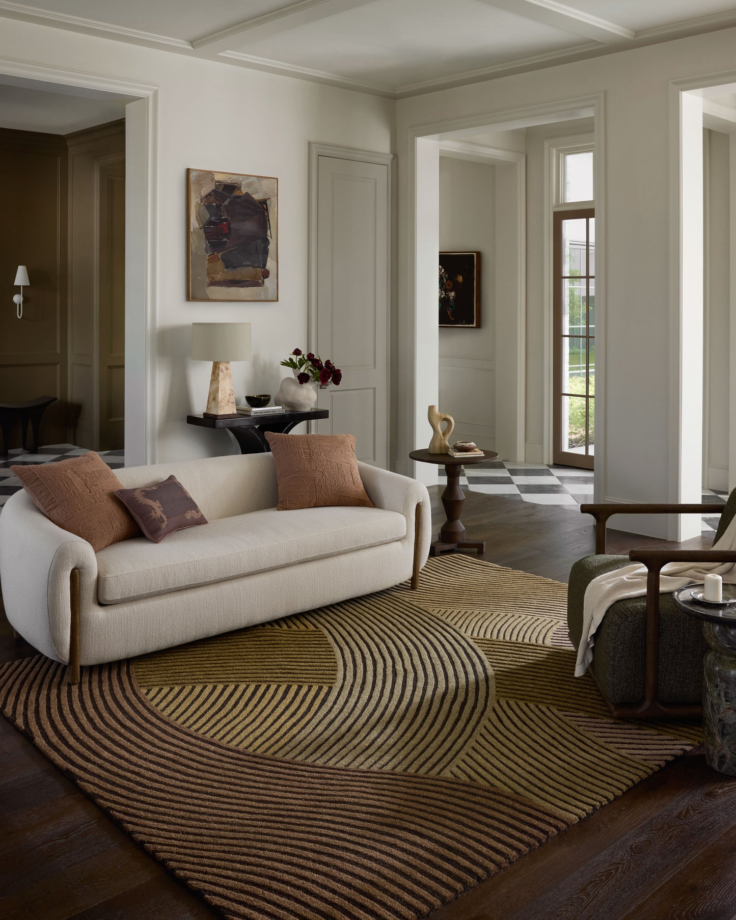 Brigette Romanek x Loloi Madi  Espresso Multi Contemporary