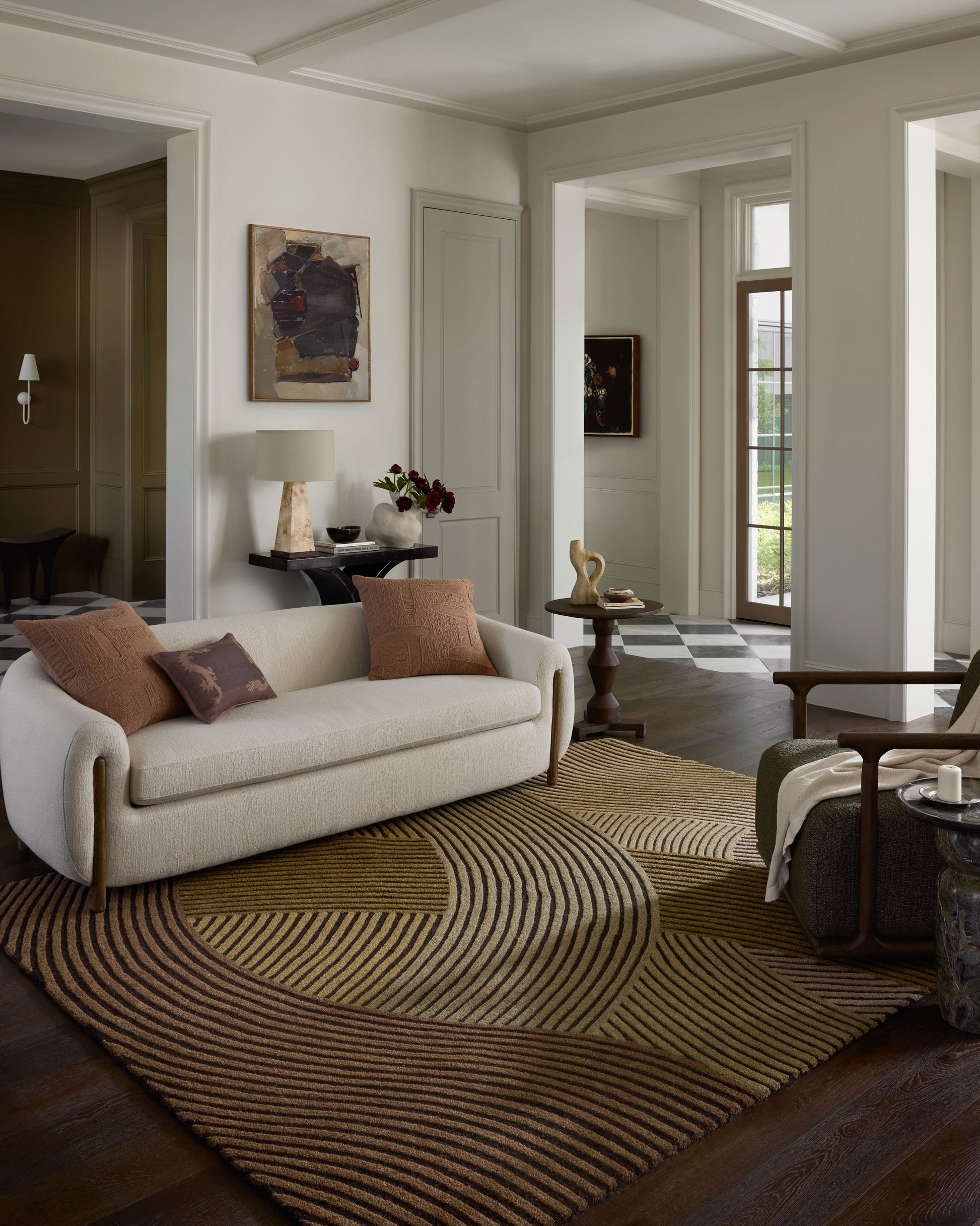 Brigette Romanek x Loloi Madi  Espresso Multi Contemporary