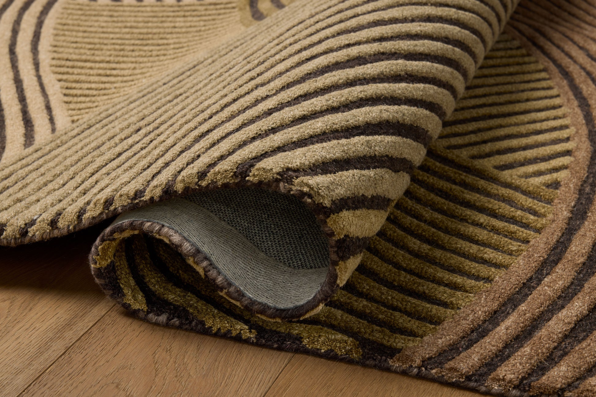 Brigette Romanek x Loloi Madi  Espresso Multi Contemporary