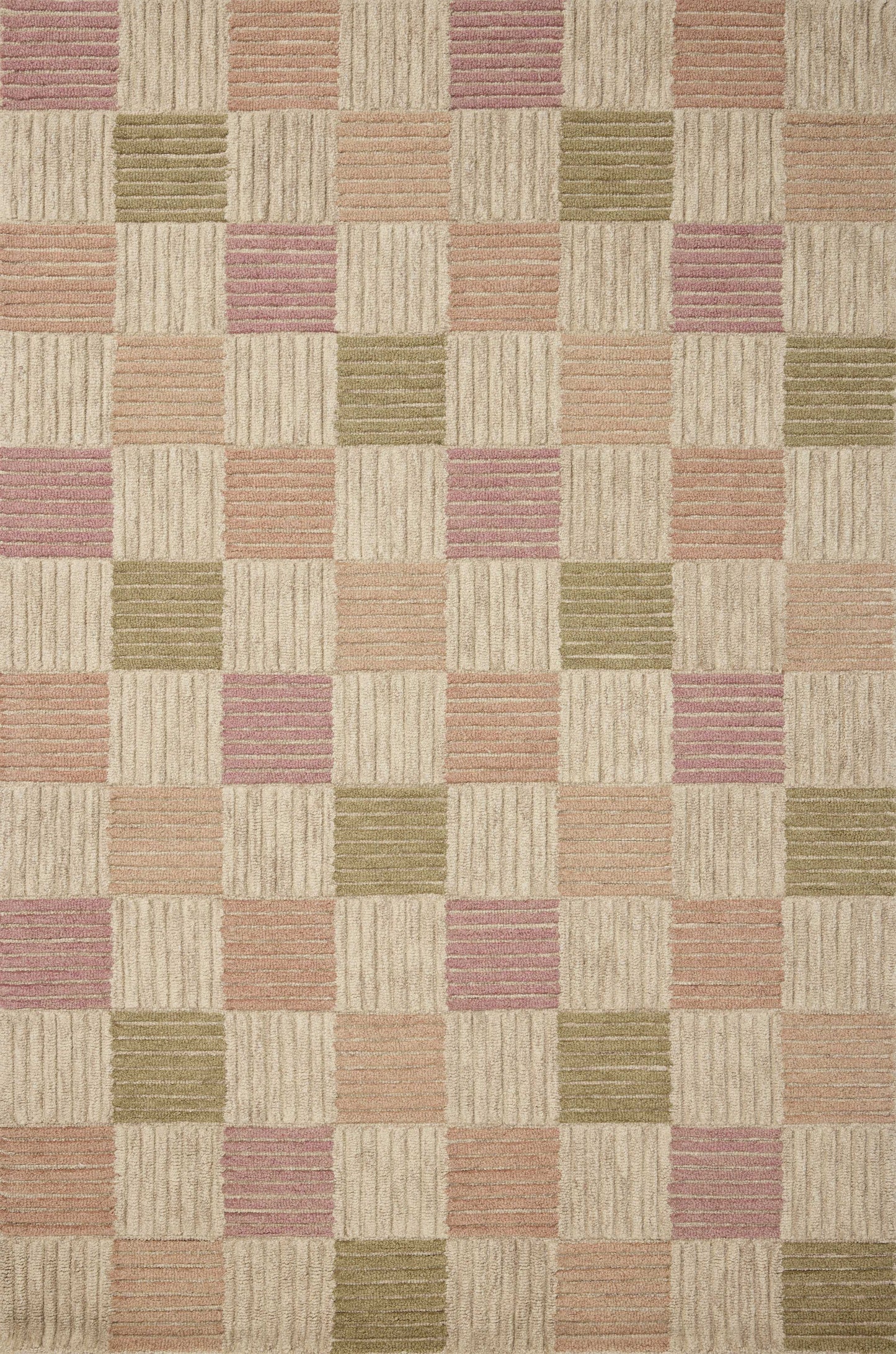 Brigette Romanek x Loloi Madi  Natural Multi Contemporary