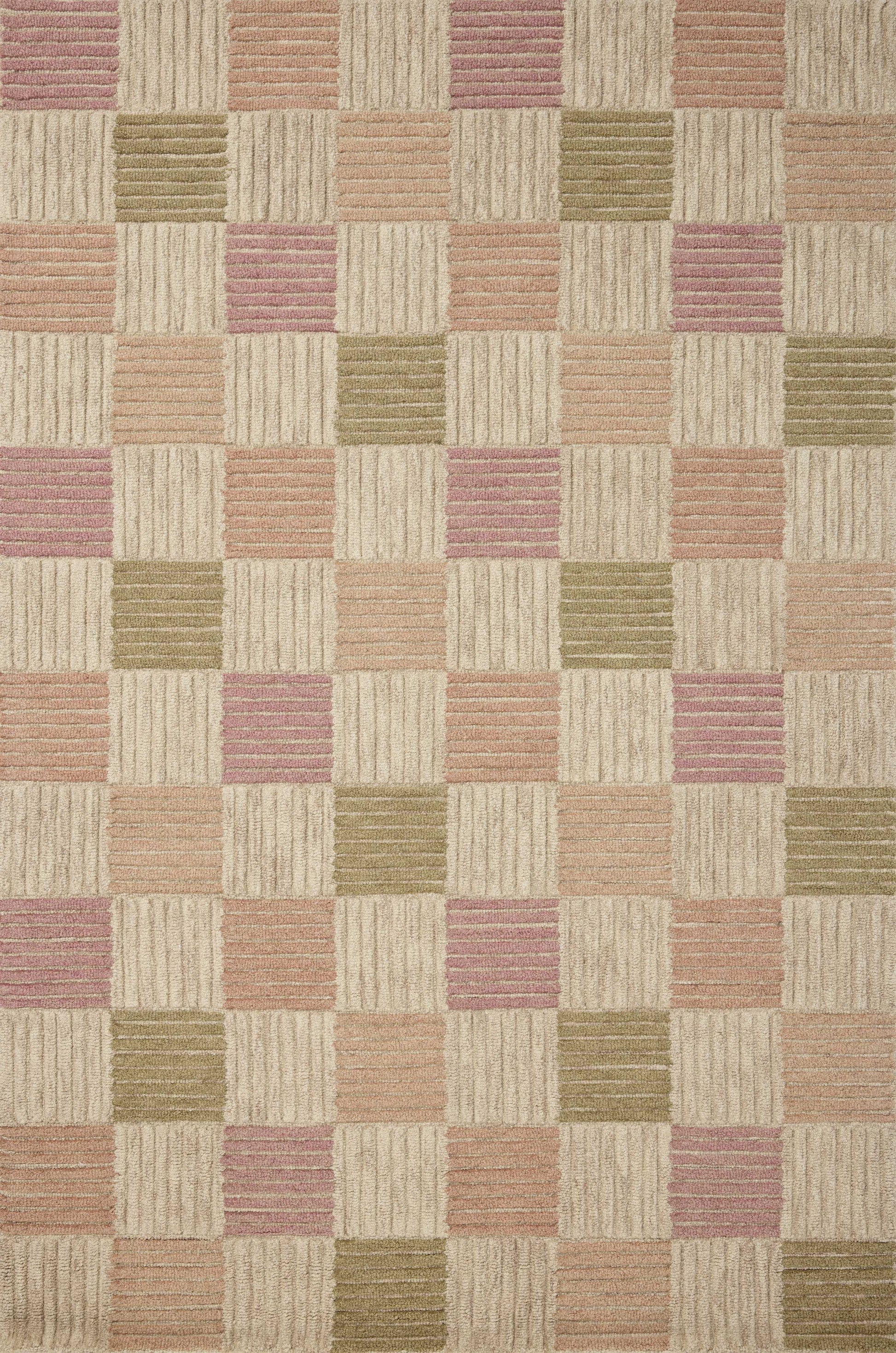 Brigette Romanek x Loloi Madi  Natural Multi Contemporary