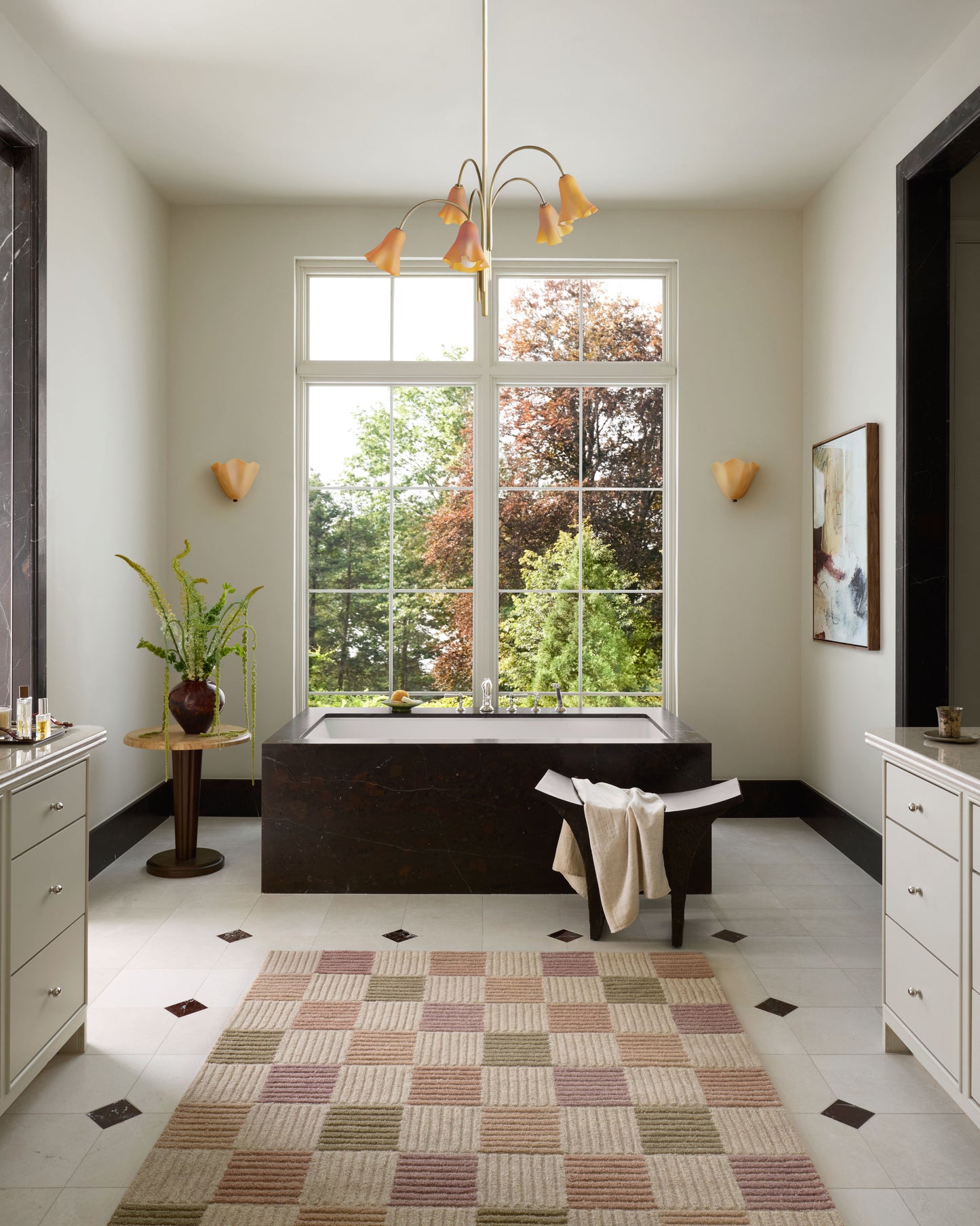 Brigette Romanek x Loloi Madi  Natural Multi Contemporary