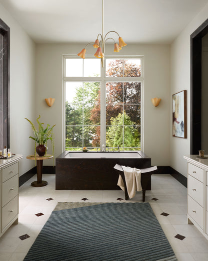 Brigette Romanek x Loloi Madi  Denim Multi Contemporary