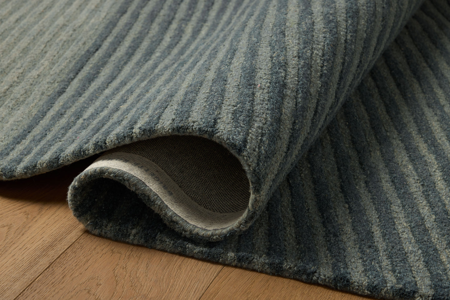 Brigette Romanek x Loloi Madi  Denim Multi Contemporary