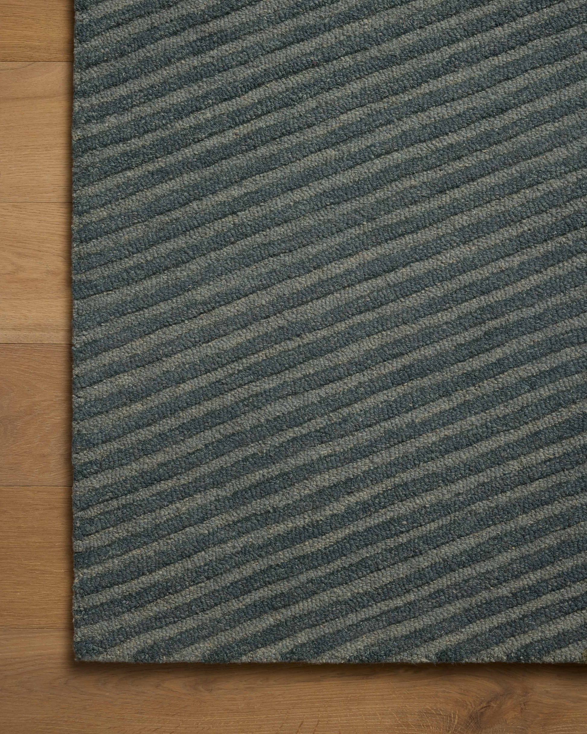 Brigette Romanek x Loloi Madi  Denim Multi Contemporary