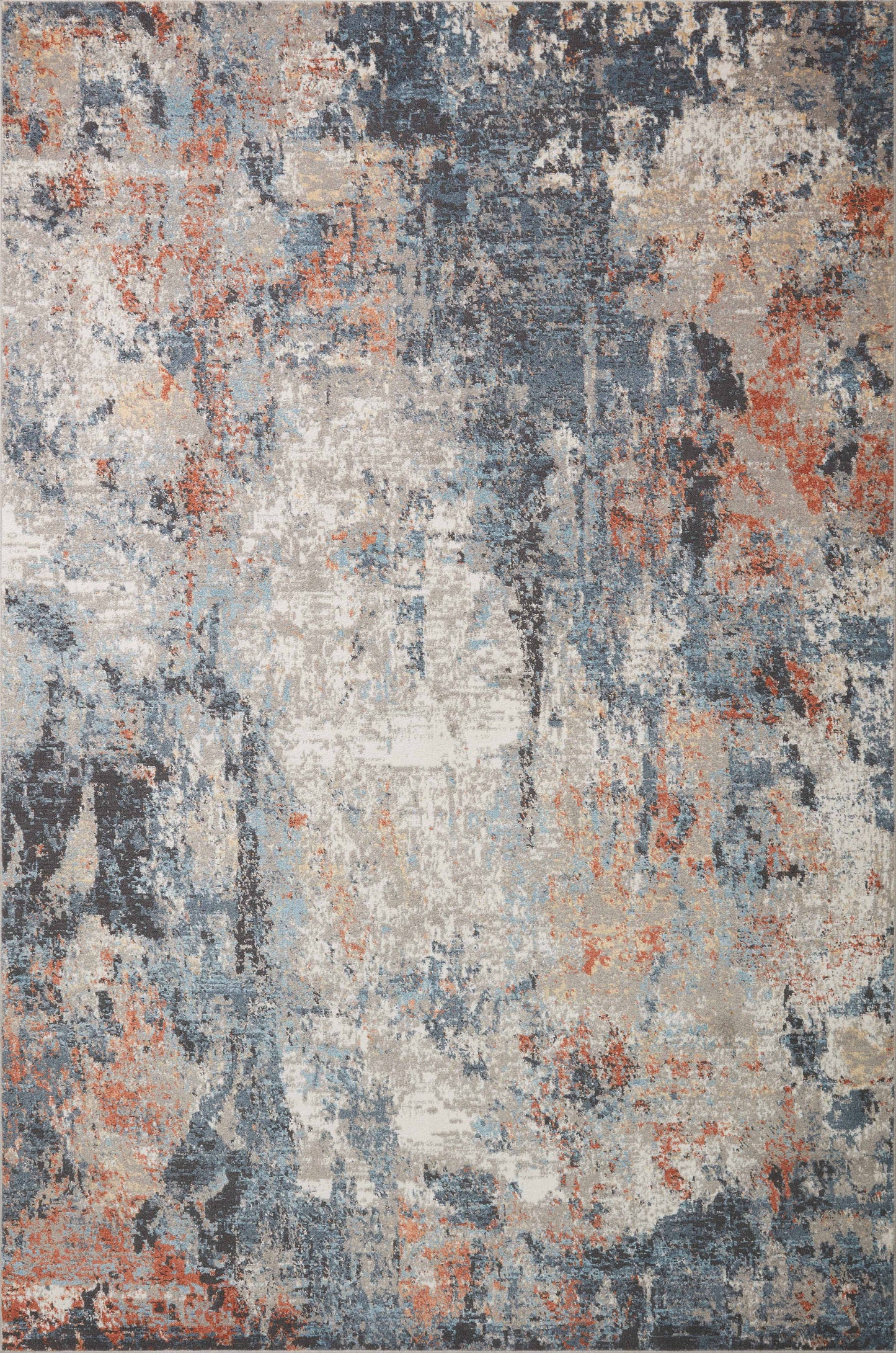 Loloi II Maeve  Silver Apricot Contemporary