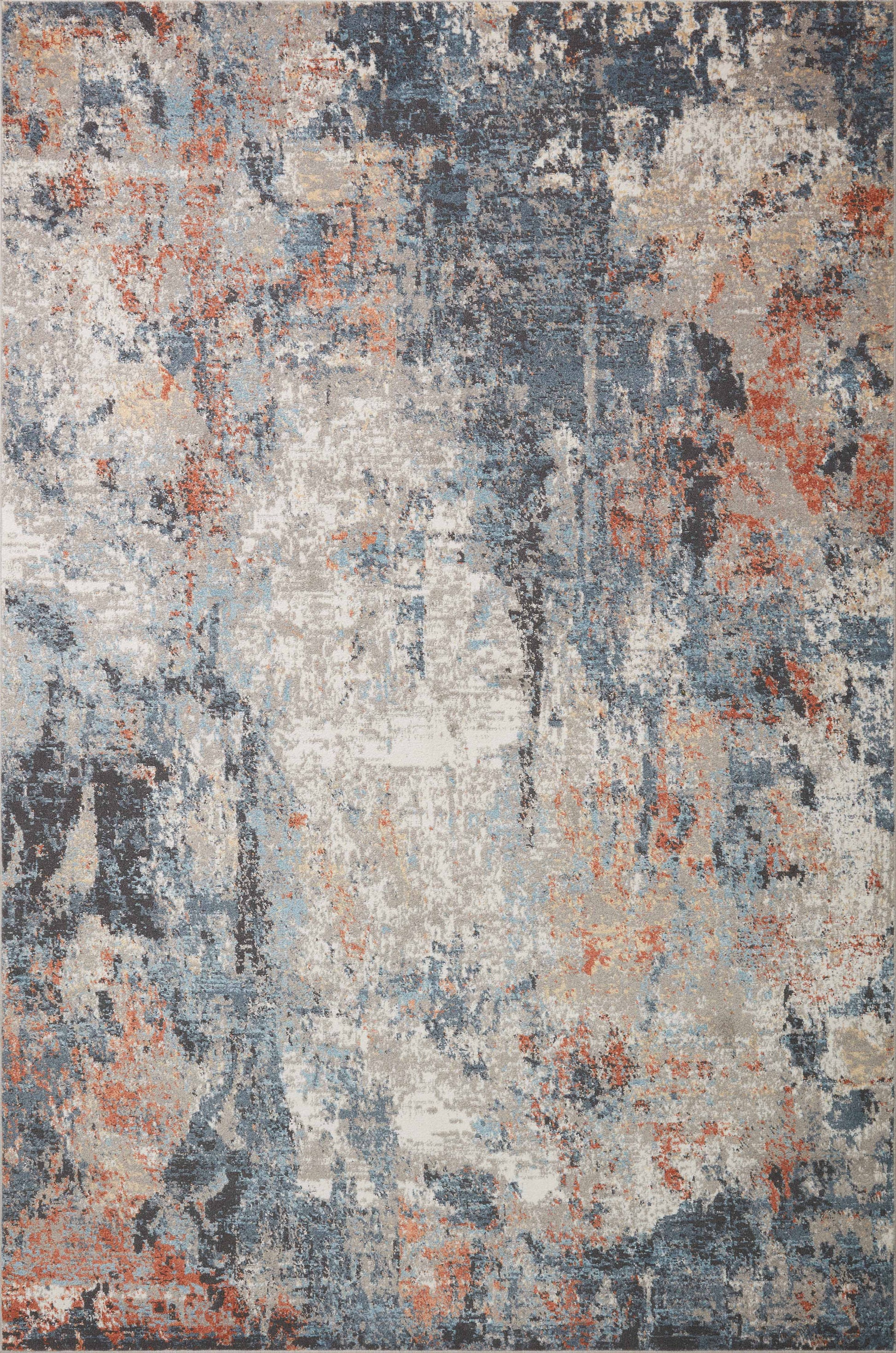 Loloi II Maeve  Silver Apricot Contemporary