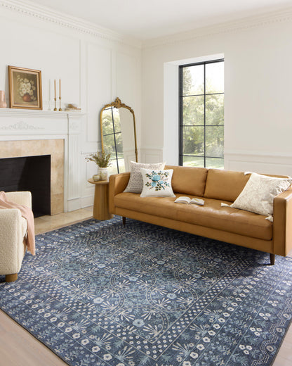 Rifle Paper Co. x Loloi Maison  Rosette Blue  Traditional