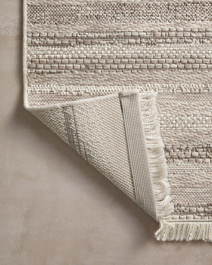 Amber Lewis x Loloi Malibu  Ivory Dove Indoor/Outdoor