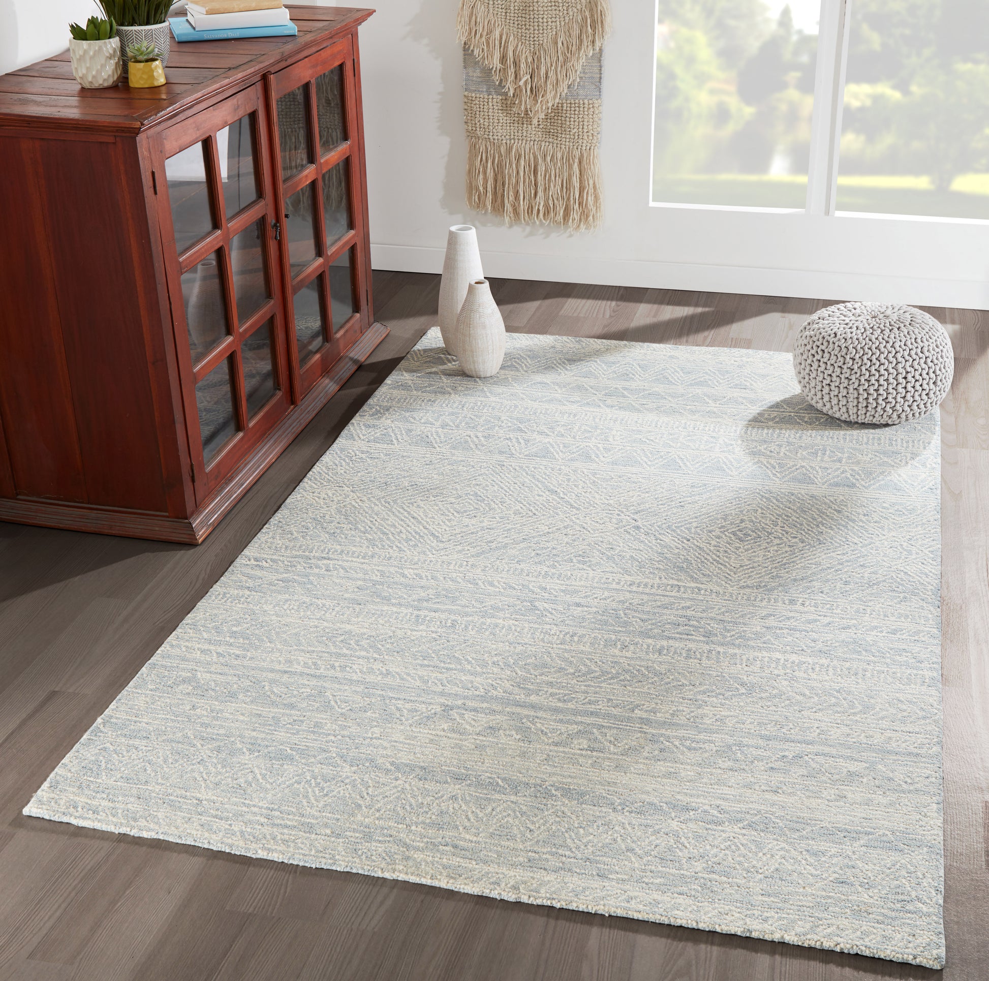 Momeni Mallorca  Light Blue  Contemporary