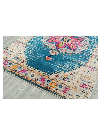 Limited Grace GE - 352 TURQUOISE IVORY Traditional Machinemade Rug - Rugs - Limited - Atlanta Designer Rugs