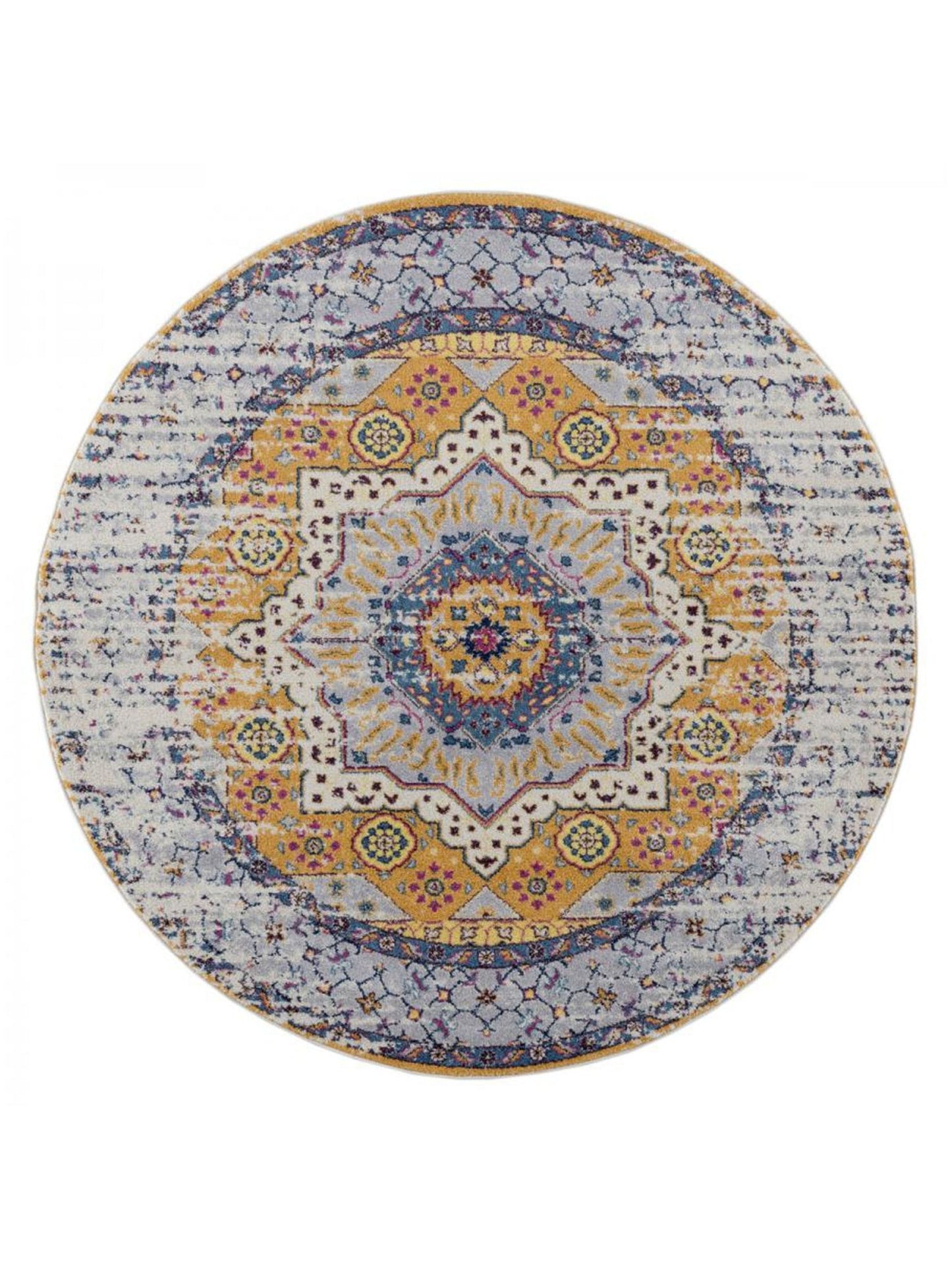 Limited Grace GE - 353 IVORY ORANGE Traditional Machinemade Rug - Rugs - Limited - Atlanta Designer Rugs