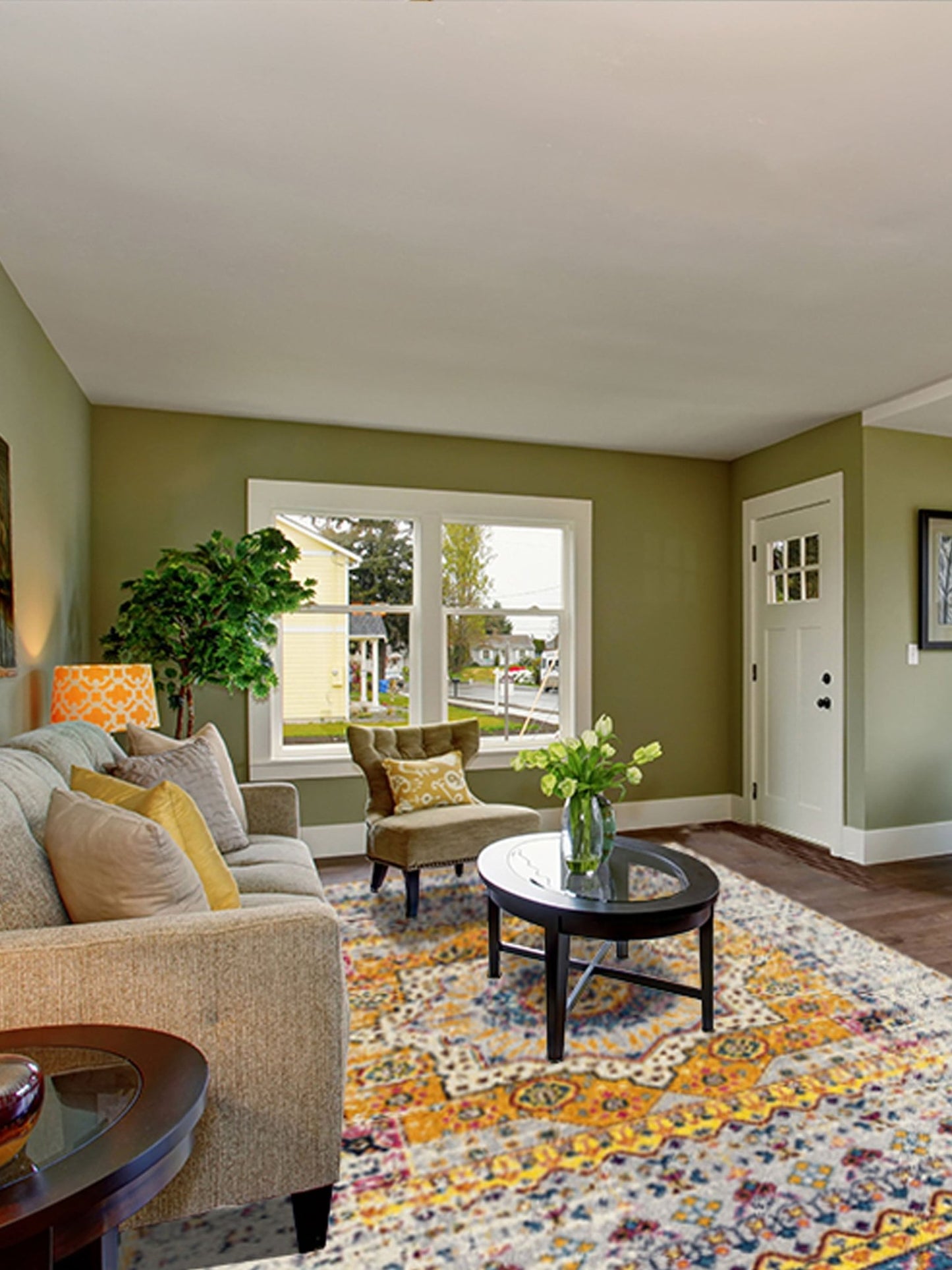 Limited Grace GE - 353 IVORY ORANGE Traditional Machinemade Rug - Rugs - Limited - Atlanta Designer Rugs