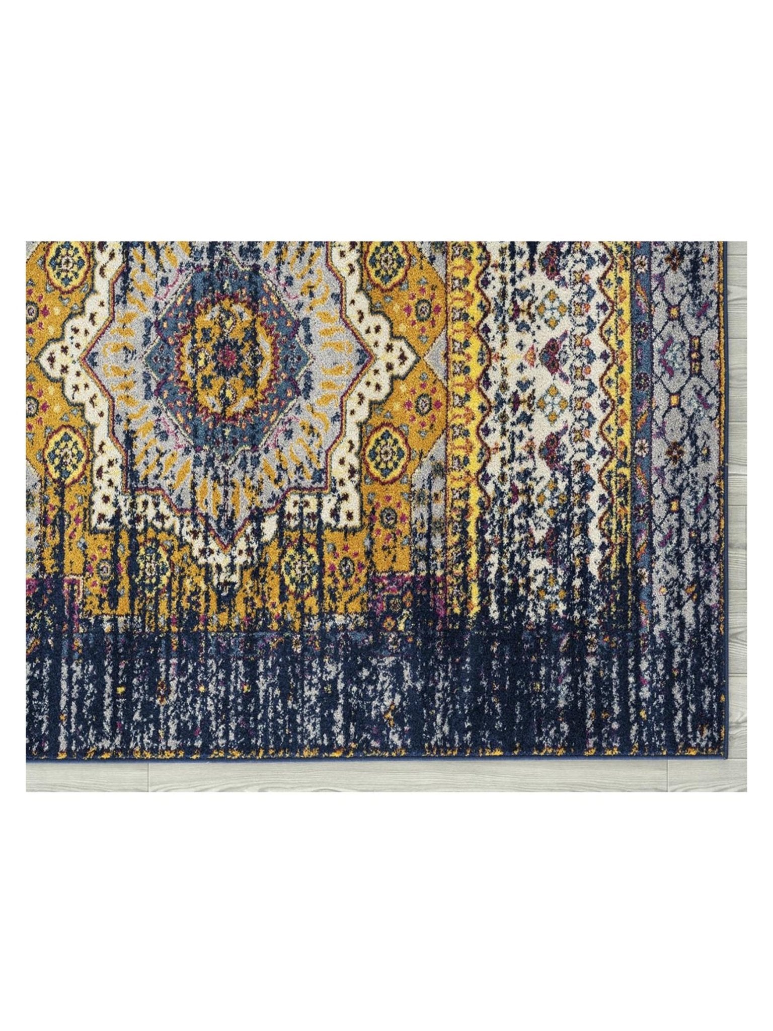 Limited Grace GE - 354 NAVY ORANGE Traditional Machinemade Rug - Rugs - Limited - Atlanta Designer Rugs