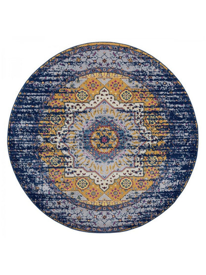 Limited Grace GE - 354 NAVY ORANGE Traditional Machinemade Rug - Rugs - Limited - Atlanta Designer Rugs