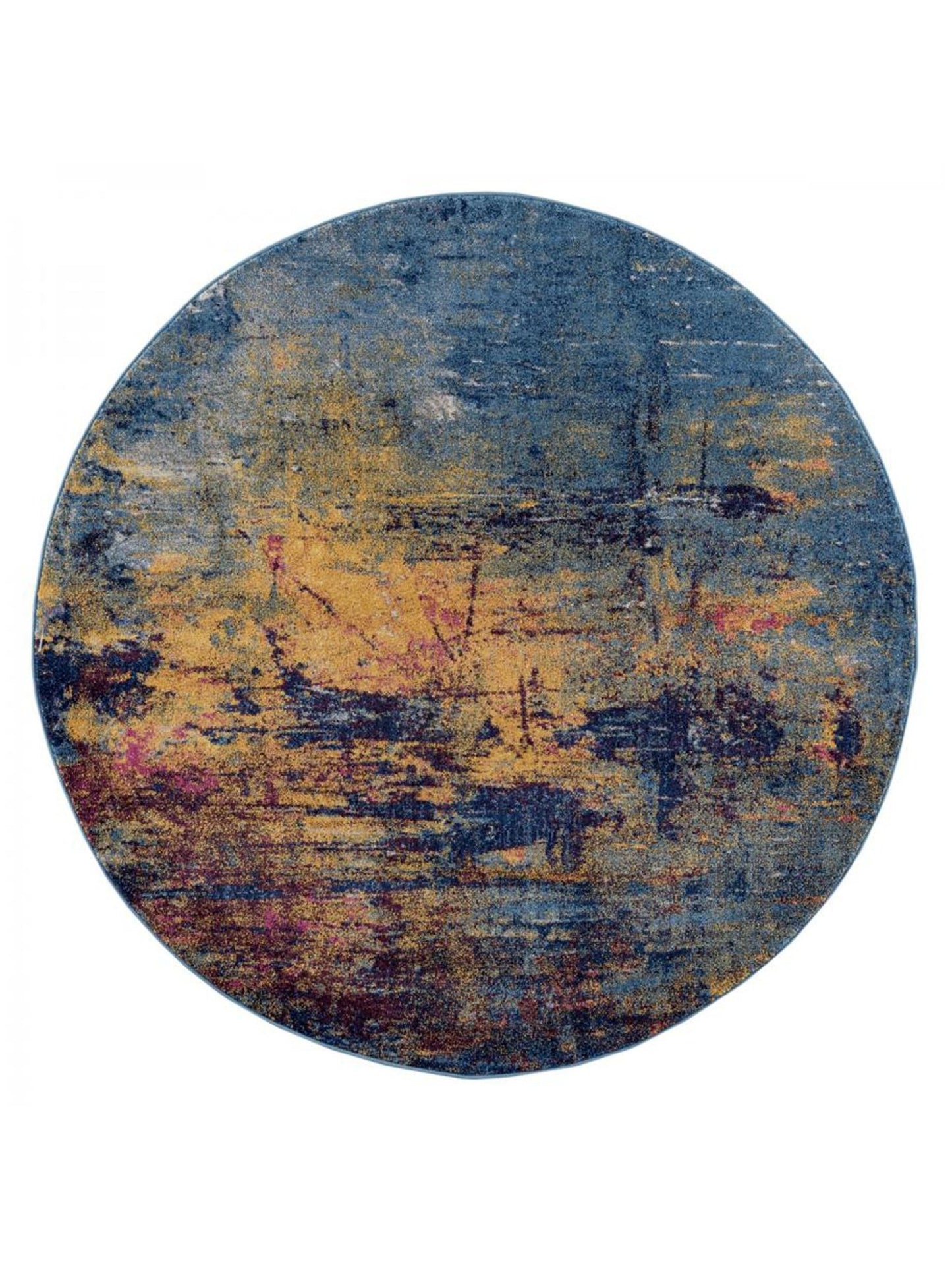 Limited Grace GE - 358 ORANGE BLUE Transitional Machinemade Rug - Rugs - Limited - Atlanta Designer Rugs