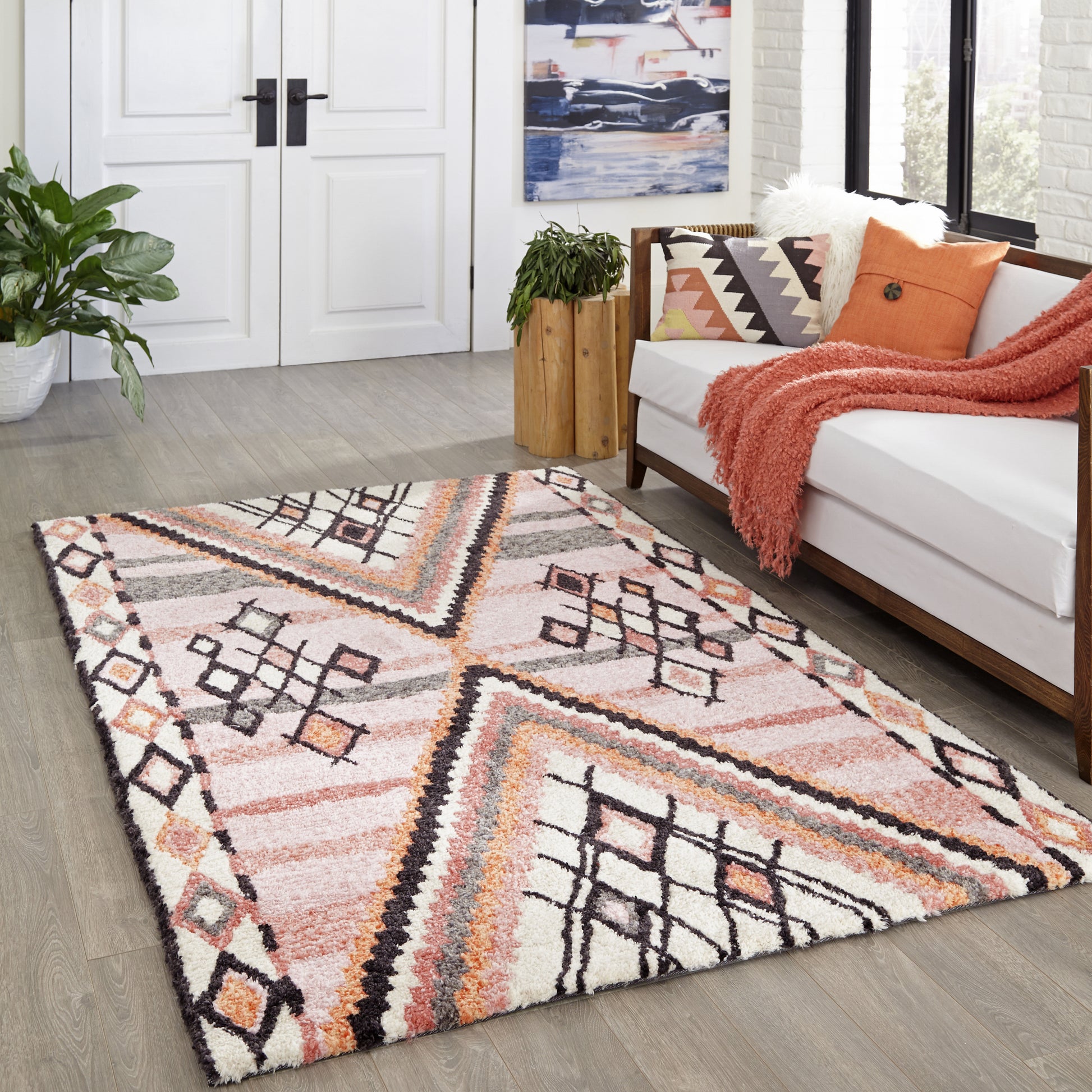 Momeni Margaux  Pink  Contemporary