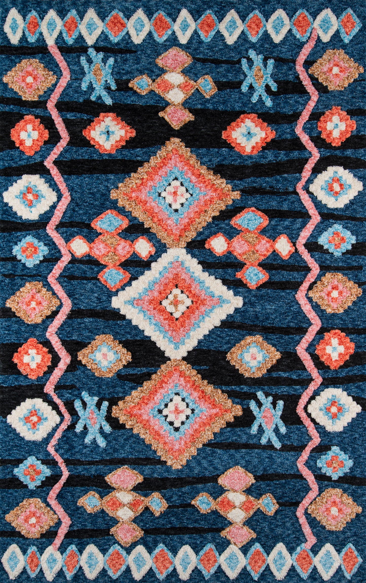 Momeni Margaux  Navy  Contemporary