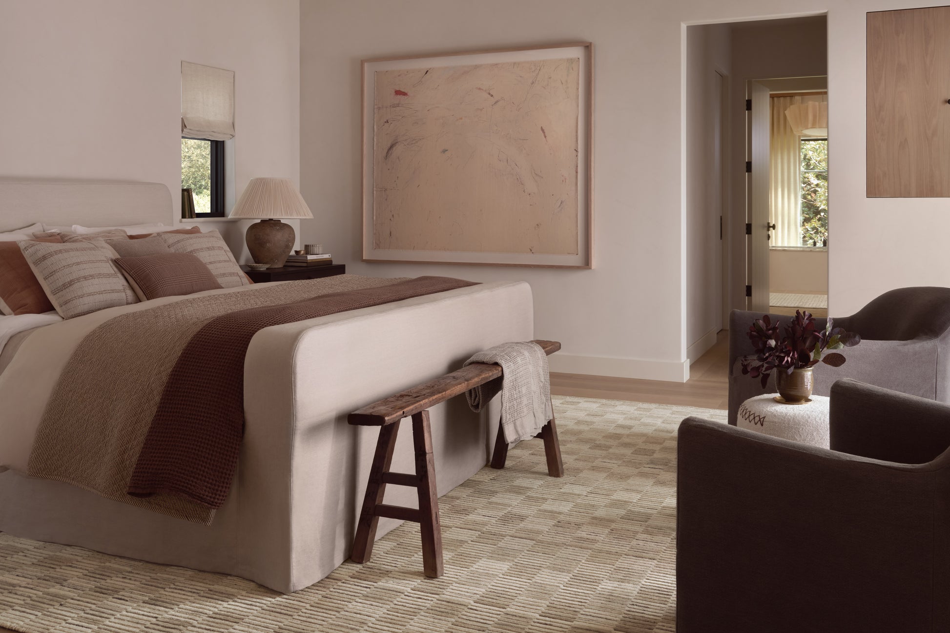 Amber Lewis x Loloi Marlowe  Natural Sand Contemporary