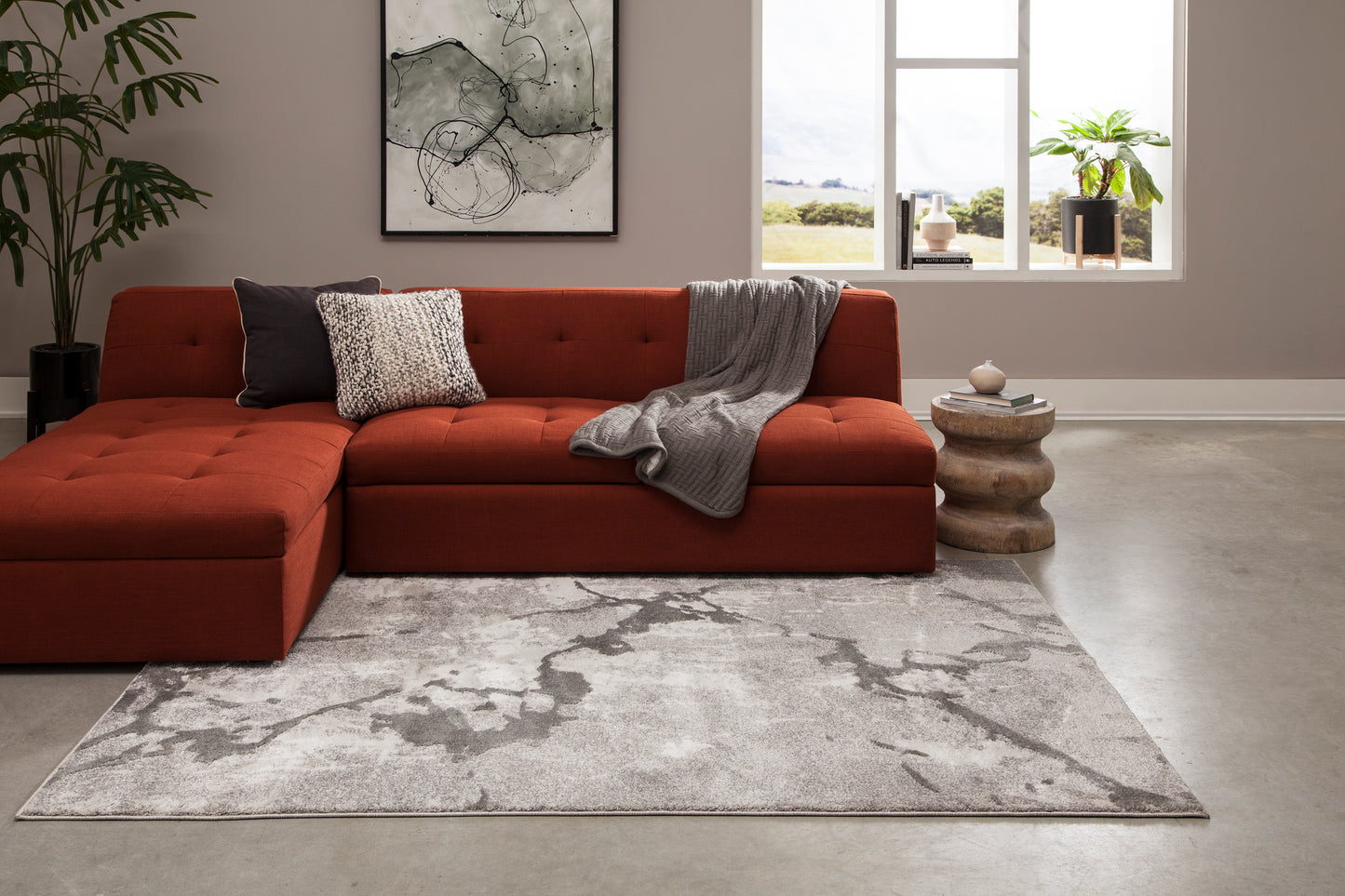 Momeni Matrix  Grey  Modern