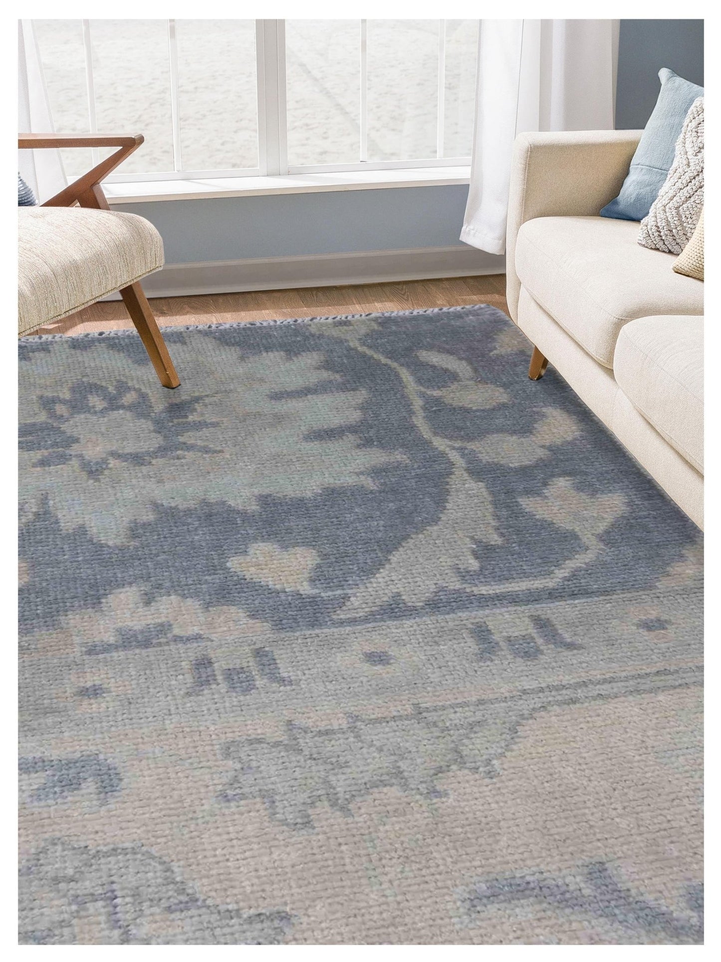 Limited MOREE MO - 358 Medium Gray Traditional Knotted Rug - Rugs - Limited - Atlanta Designer Rugs