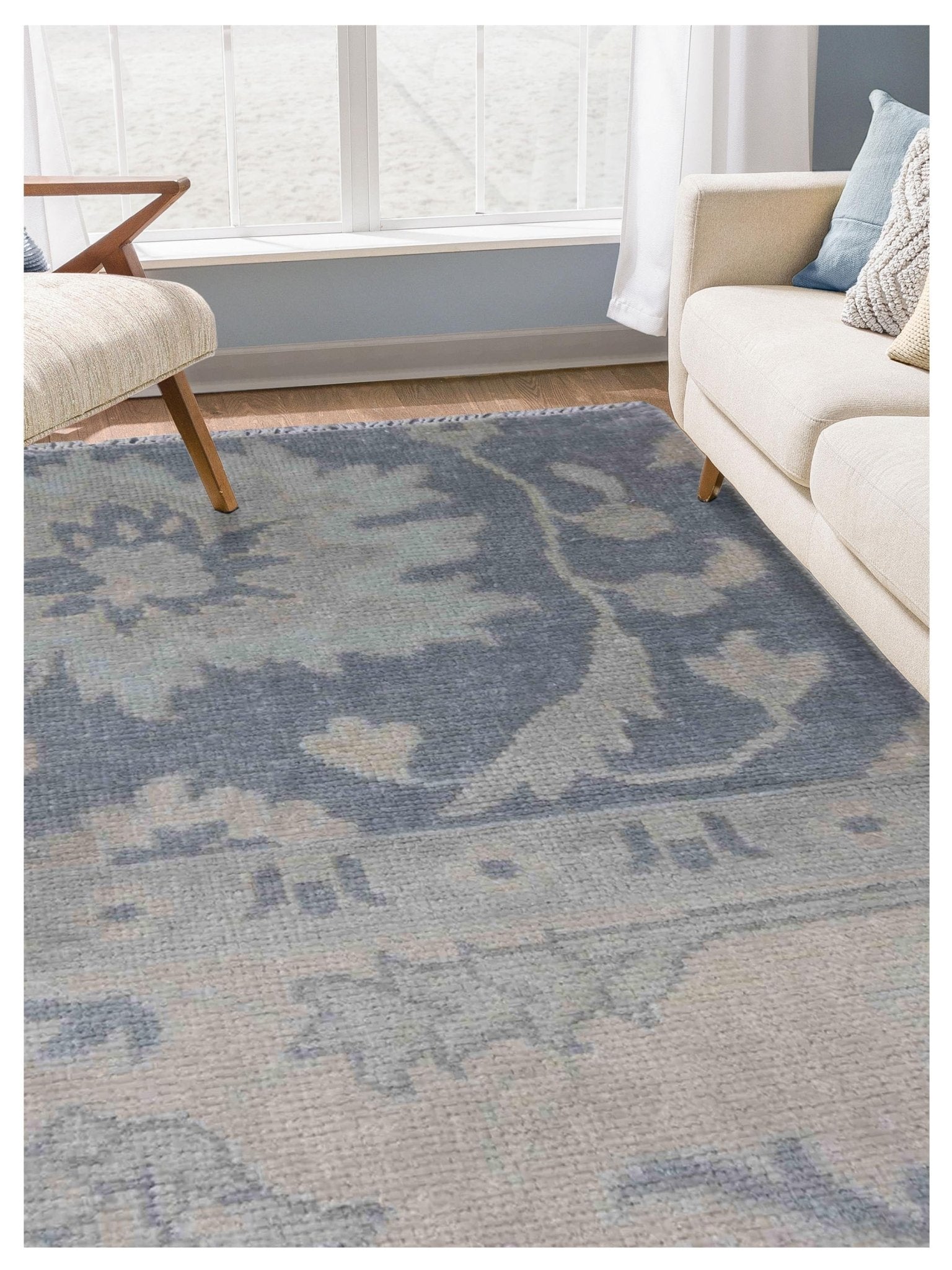 Limited MOREE MO - 358 Medium Gray Traditional Knotted Rug - Rugs - Limited - Atlanta Designer Rugs