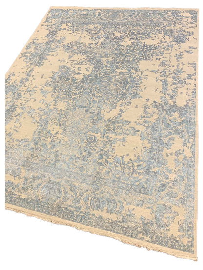 Artisan Reese Beige Blue Transitional Knotted Rug - Rugs - Artisan - Atlanta Designer Rugs