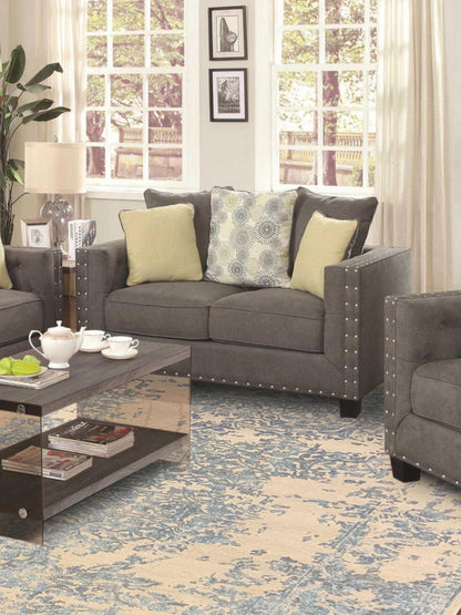 Artisan Reese Beige Blue Transitional Knotted Rug - Rugs - Artisan - Atlanta Designer Rugs