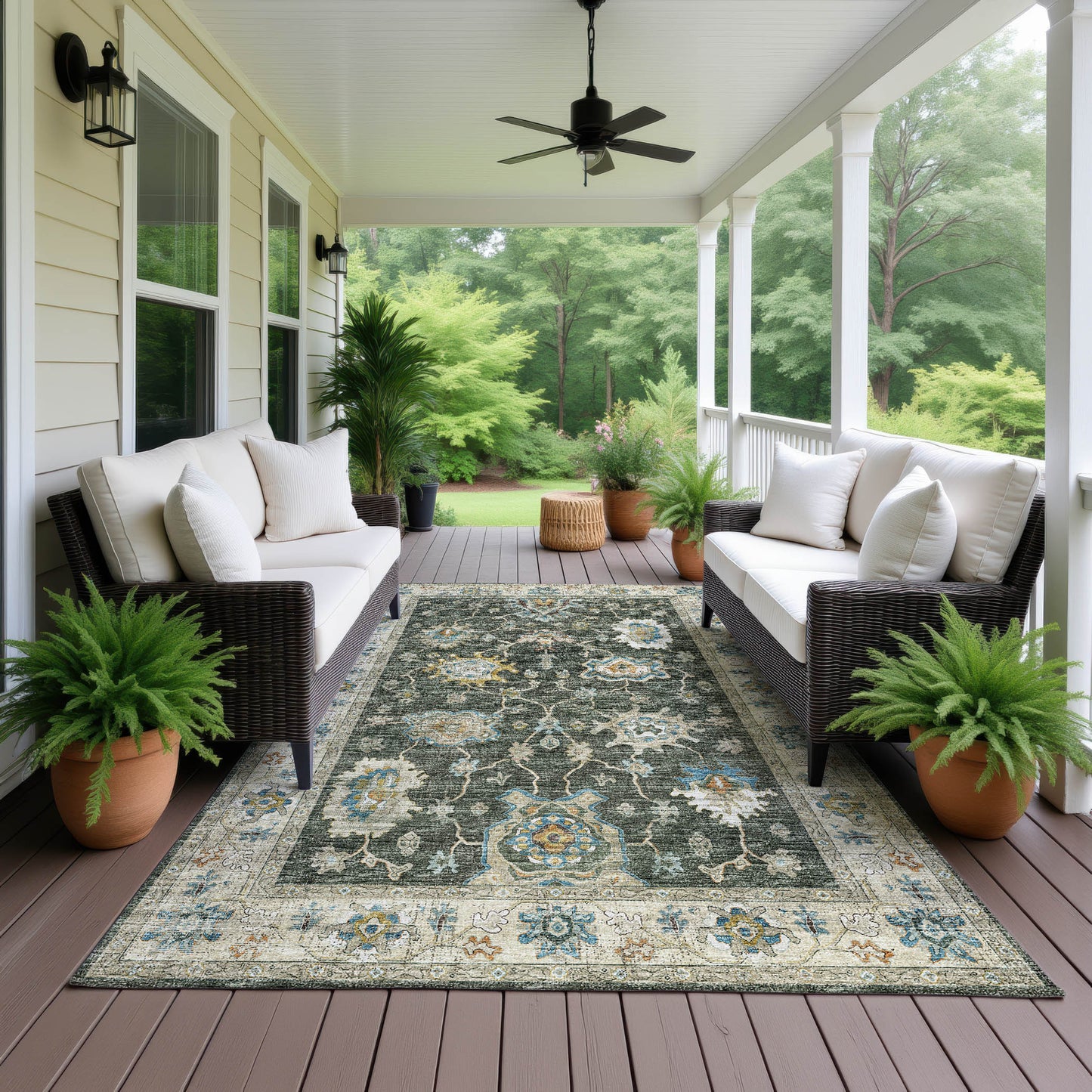 Dalyn Rugs Marbella  Olive  Traditional