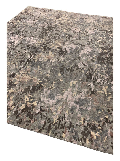 Artisan Mary Grey Lt.Lilac Contemporary Knotted Rug - Rugs - Artisan - Atlanta Designer Rugs